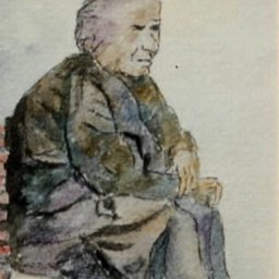 1978 - &quot;Old woman sitting&quot;
