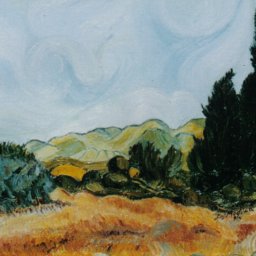 1994 - &quot;Campo di grano con cipressi&quot; (da Van Gogh)