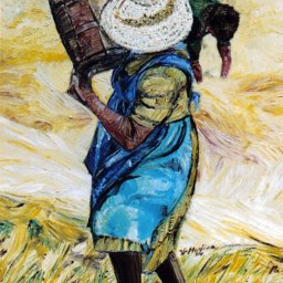 1996 - &quot;Peasant woman with straw hat&quot;