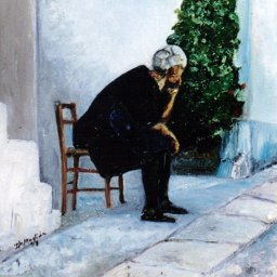 1997 - &quot;Old woman sitting&quot;